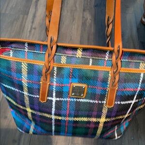 Dooney & Bourke Multicolor Plaid Tote